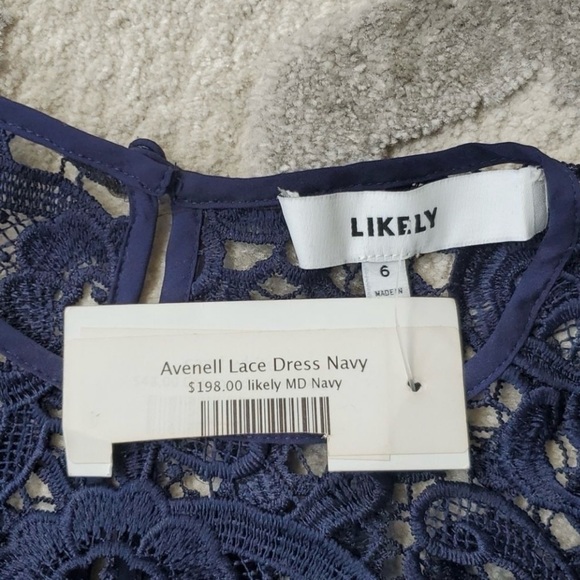 Likely Navy Lace Avenell Dress. - Picture 4 of 13